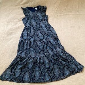 NWT! J.Crew paisley floral print tiered maxi dress - womens size 6